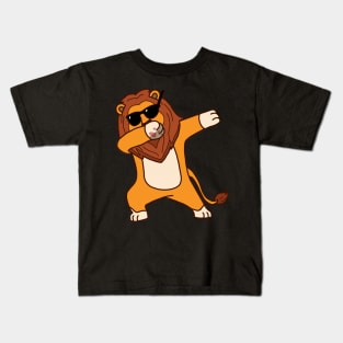 Dabbing Lion Kids T-Shirt